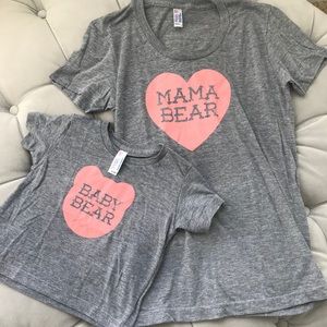 Matching mommy & me Mama Bear Baby Bear T-Shirts